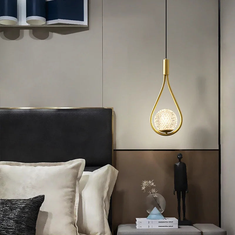 Indoor LED Pendant Lamps with G9 Light Bulb Nordic Frosted