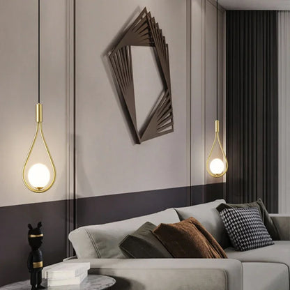 Indoor LED Pendant Lamps with G9 Light Bulb Nordic Frosted