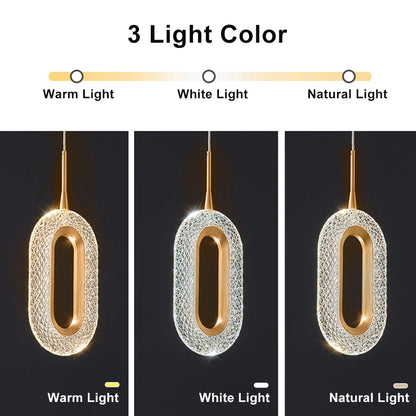 Modern Crystal LED Pendant Lamps Indoor