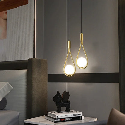 Indoor LED Pendant Lamps with G9 Light Bulb Nordic Frosted