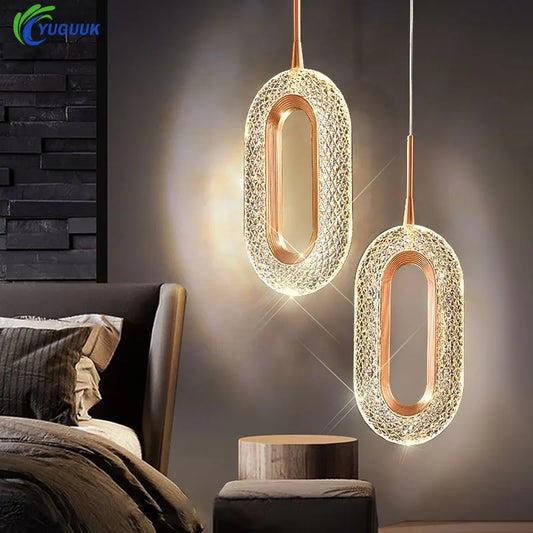 Modern Crystal LED Pendant Lamps Indoor