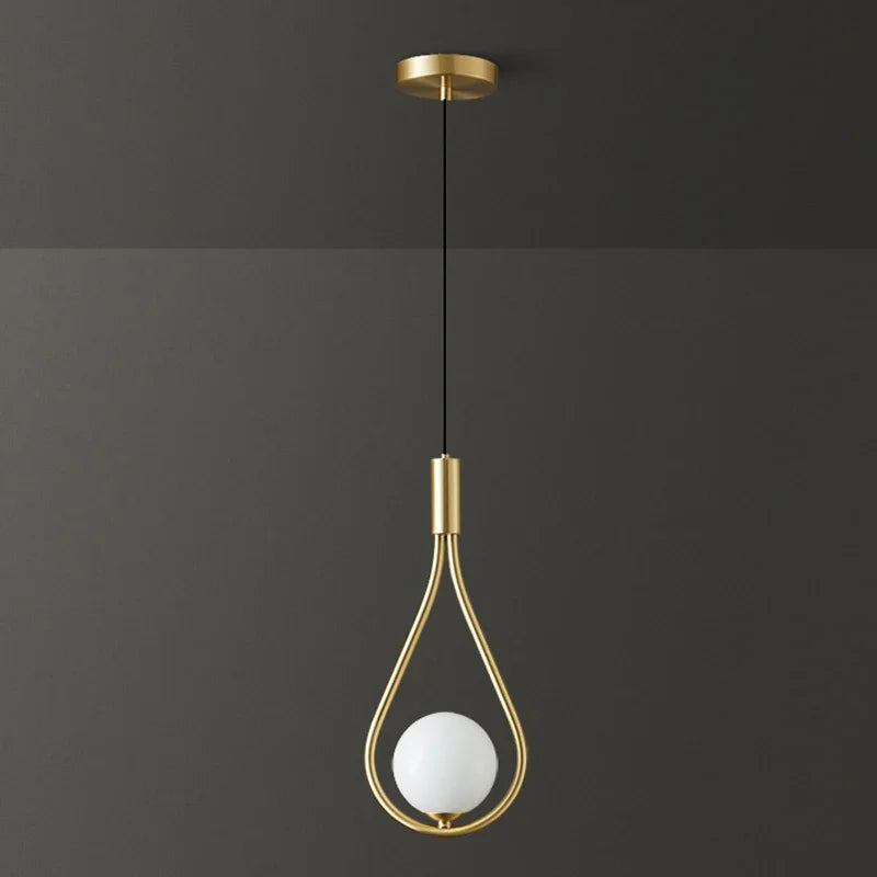 Indoor LED Pendant Lamps with G9 Light Bulb Nordic Frosted